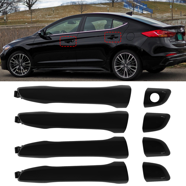Hyundai Elantra Exterior Door Handle Replacement 4PC