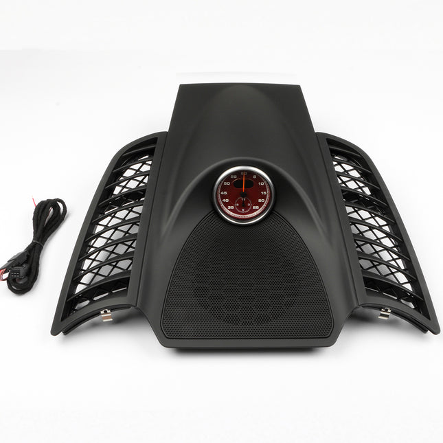 Porsche Cayenne Dashboard Clock Cover (2011-2017) | High-Strength ABS & Iron(Black Red) | Jaronx