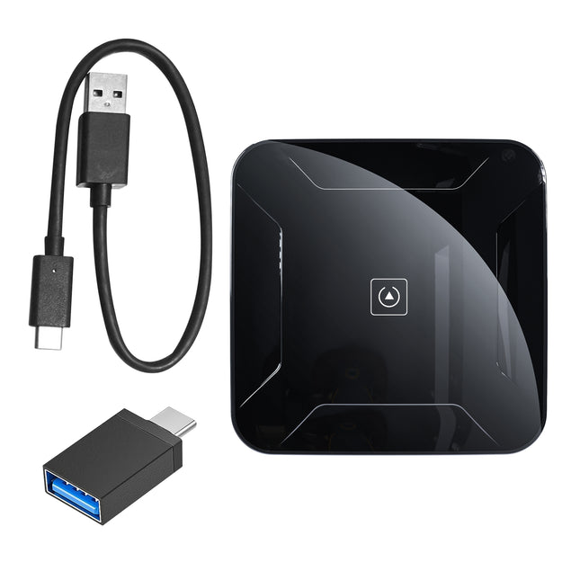 Wireless CarPlay Adapter for 4 in 1 Wireless Apple CarPlay Airplay& Android Auto & Android Cast  System Adapter,Converts Wired CarPlay to Wireless