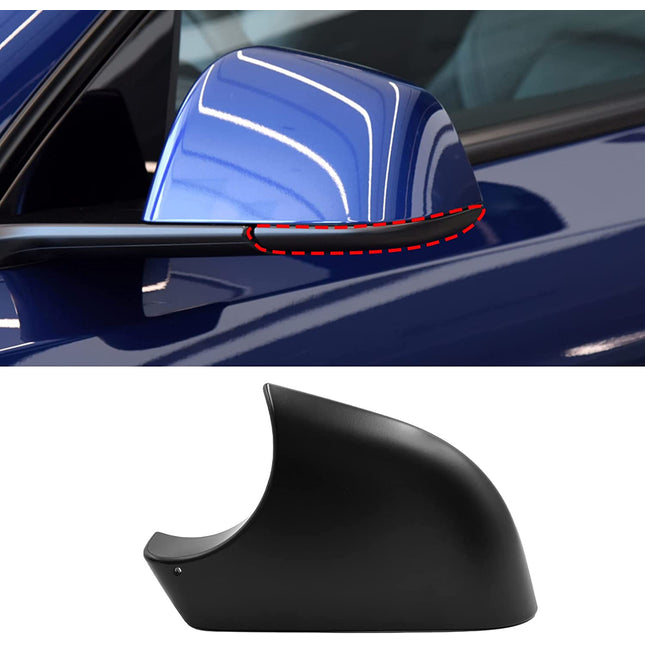 Jaronx Compatible with Tesla Model Y Mirror Lower Cover 2018-2021,Left Drive Side Rearview Mirror Base Cover Trim, Side Mirror Bottom Cover Replacement for Tesla Model Y Wing Mirror Repair(Left)