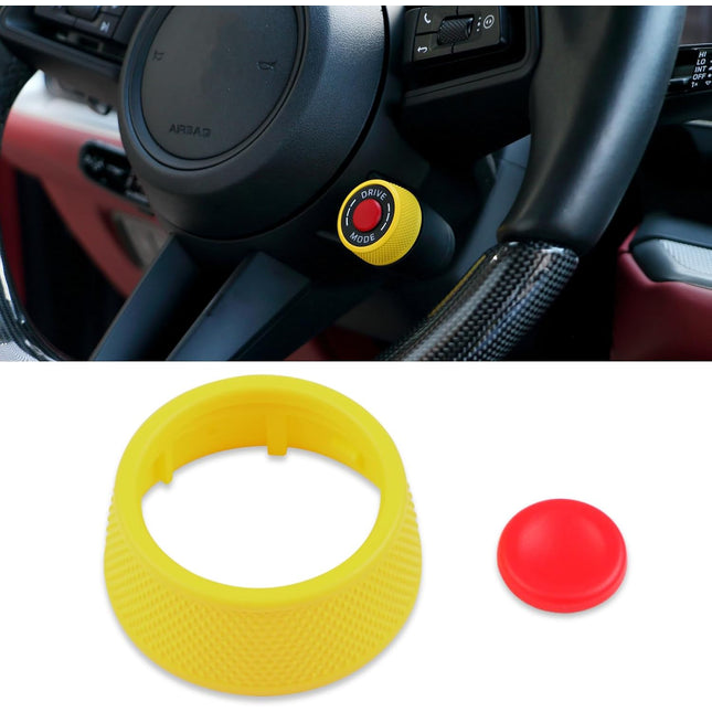 Porsche Drive Mode Knob Cover - Racing Yellow | Jaronx