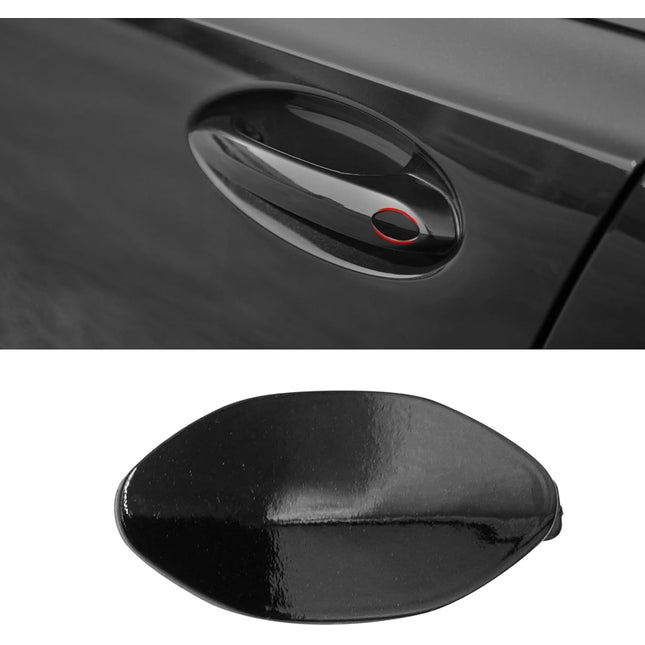 For BMW Door Handle Key Hole Cover 3 5 6 X3 X4 X5 X6 X7 Z4 OEM: 51217489341 51219463547 (Jet Black) | Jaronx