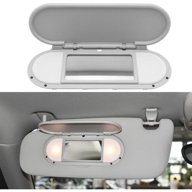 Gray Mini Cooper Sun Visor Vanity Mirror Cover