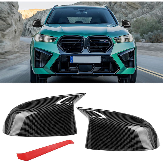For BMW M Style Carbon Fiber Mirror Covers | X3 G01/X4 G02/X5 G05/X6 G06/X7 G07 | 2019-2024 | Jaronx