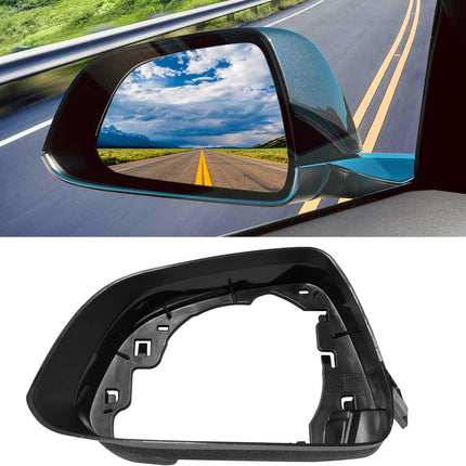 Jaronx Compatible with Tesla Model 3 Side Mirror Cover Housing 2017 2018 2019 2020 2021 2022 2023, Left Driver Side Rearview Mirror Frame, Door Wing Mirror Frame Cover Replacement Model 3 Accessories