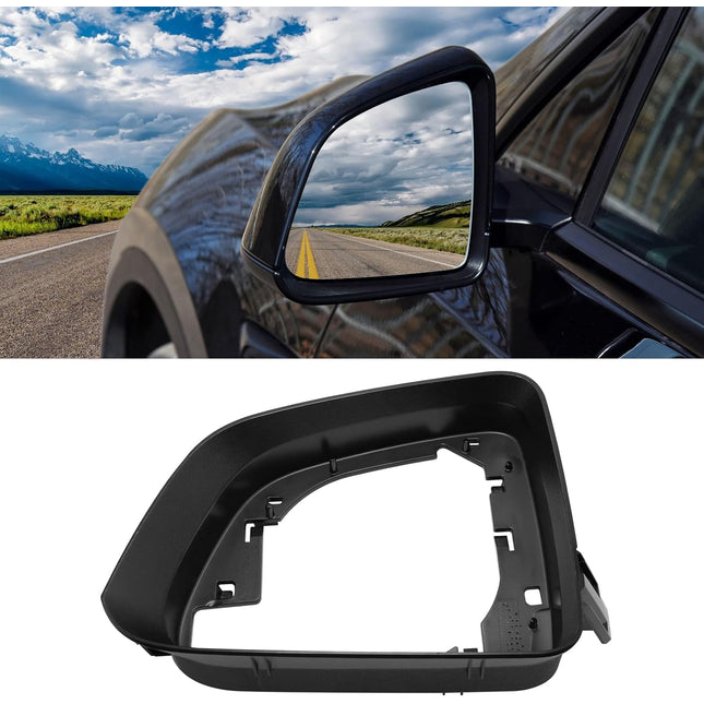 Jaronx Compatible with Tesla Model Y Side Mirror Cover Housing 2018 2019 2020 2021 2022 2023, Left Driver Side Rearview Mirror Frame, Door Wing Mirror Frame Cover for Tesla Model Y Accessories