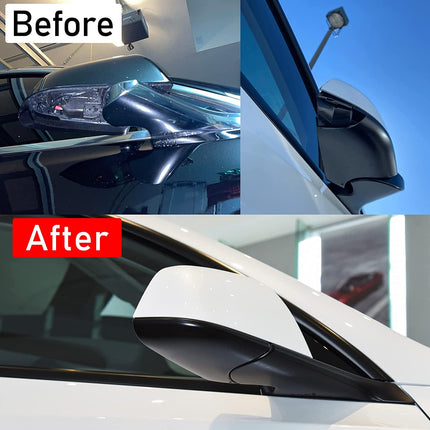 Jaronx Compatible with Tesla Model Y Mirror Bottom Cover 2018-2021, Right Passenger Rearview Mirror Lower Base Cover, Side Mirror Base Cover Replacement for Tesla Model Y Wing Mirror Repair(Right)