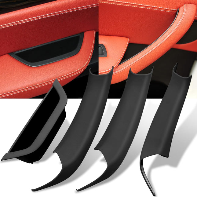 Black Door Handle Covers for BMW X3 F25 & X4 F26 – 4Pcs Snap-On Set | Jaronx