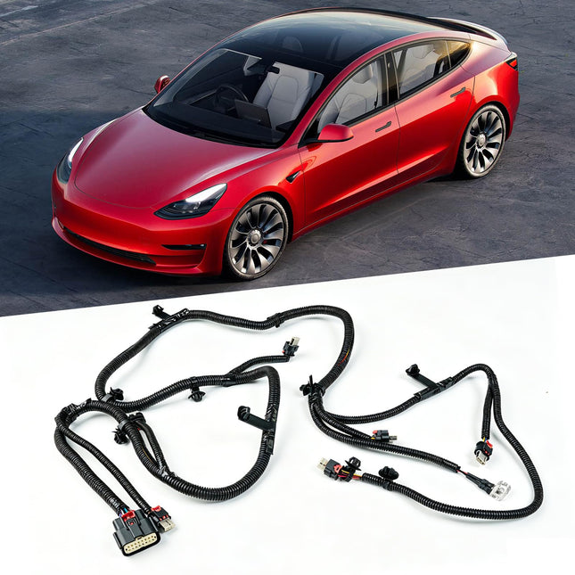 For Tesla Model 3 Front Bumper Parking Wiring Harness 2021-2022 | Front Bumper Park Sensor Wiring Harness Replacement for Tesla Model 3, Replace for 2067958-00-B 206795800B| Jaronx