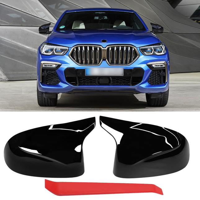 BMW M-Style Mirror Caps Gloss Black | X3 G01/X4 G02/X5 G05/X6 G06/X7 G07 2019-24 – Jaronx