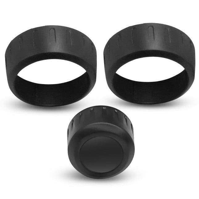 Matte-Black BMW AC Knob Rings & Volume Button Cover | Jaronx