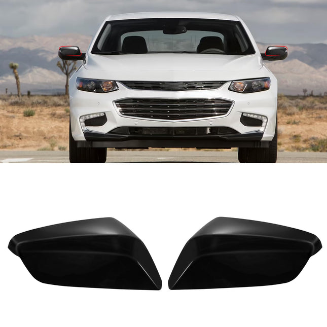 Chevy Malibu (2017-2021) 9th Gen Side Mirror Cover, Glossy Black, 1 Pair | Jaronx