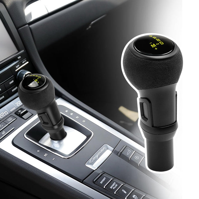 For Porsche Gear Shift Knob Compatible with Macan 2014-2020/911 GT3 2008-2017/ Boxster 2009-2015/ Cayman 2010-2015/ Panamera 2010-2016/718 2016-2021, Gear Shifter Knob Lever(Yellow)| Jaronx