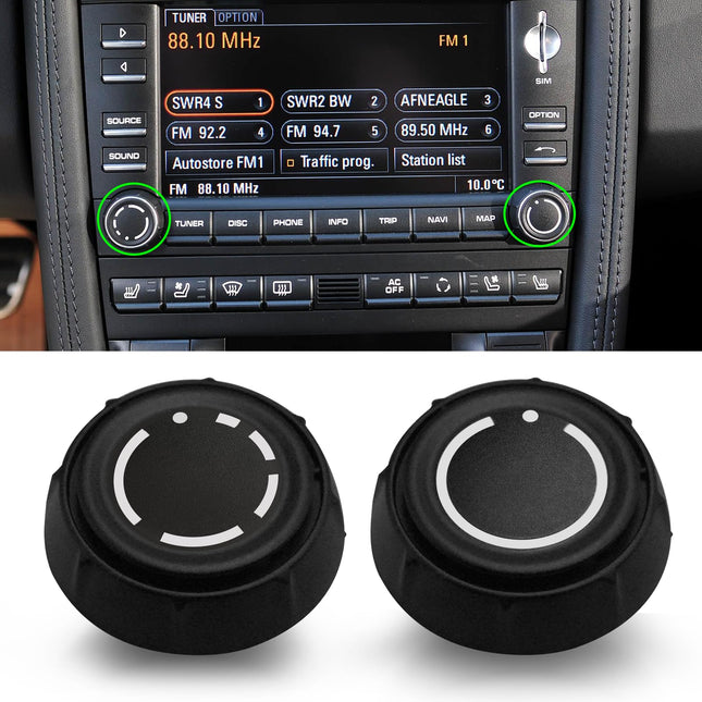 Porsche PCM 3.0 Volume Knobs 2008-2012 | Jaronx