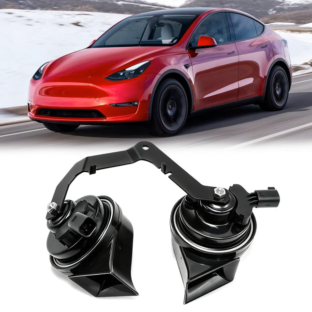 For Tesla Model Y Horn Assembly with Bracket 2020-2024 | 1507242-00-B Dual Tone Snail for Tesla Model Y Accessories, Horn High Low Tone Horn Replacement| Jaronx