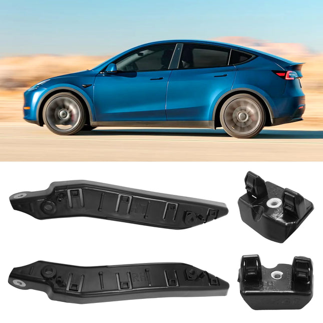 For Tesla Model Y Front Bumper Bracket 2020-2024, 4PCS Left & Right Front Bumper Fender Retainers Bracket for Tesla Model Y 1493770-00-B, 1493771-00-B, 1493773-00-B, 1493772-00-B| Jaronx