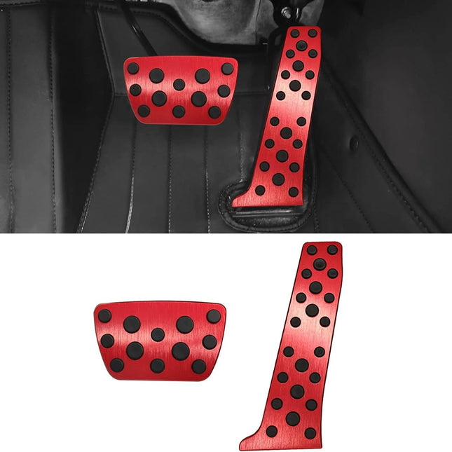 For Toyota Gas Pedal and Brake Pedal Covers - Red | Jaronx