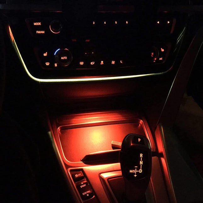 For BMW LED Cup Holder Ambient Light - Orange+Blue | Jaronx