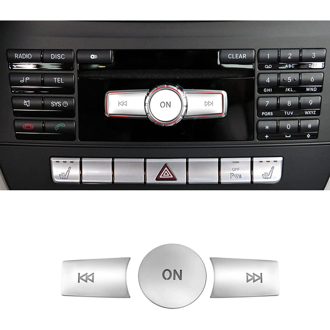 For Mercedes Benz B/C/E/G Class Radio Button Cover Stickers-Large | Jaronx