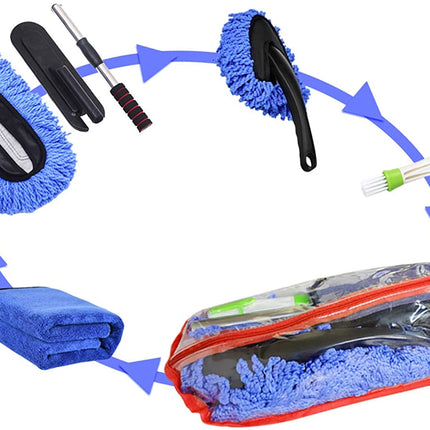 4PCS Clening Kit including Car Duster Brush Set | Jaronx