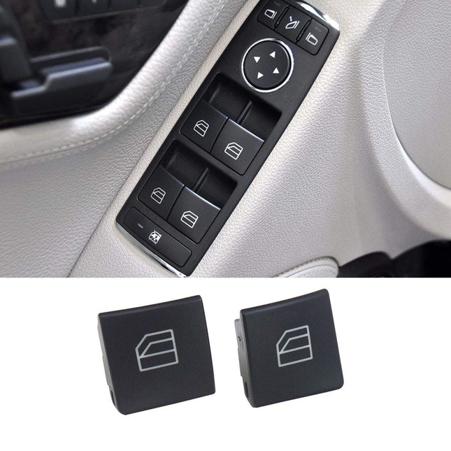 Mercedes Benz 2PCS Driver Window Switch Button Covers