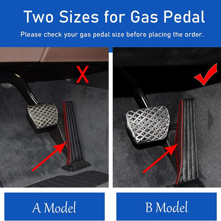 Compatible with BMW Gas Pedal and Brake Pedal Covers - A Model - B Model