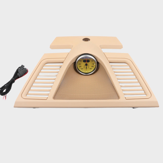 Dashboard Clock Cover for Panamera 2010‑2016, Instrument Panel Trim 97055215101 Upper Beige Dash Clock Housing Replacement (Yellow stopwatch)| Jaronx