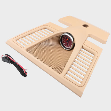 Dashboard Clock Cover for Panamera 2010‑2016, Instrument Panel Trim 97055215101 Upper Beige Dash Clock Housing Replacement (Red stopwatch)| Jaronx