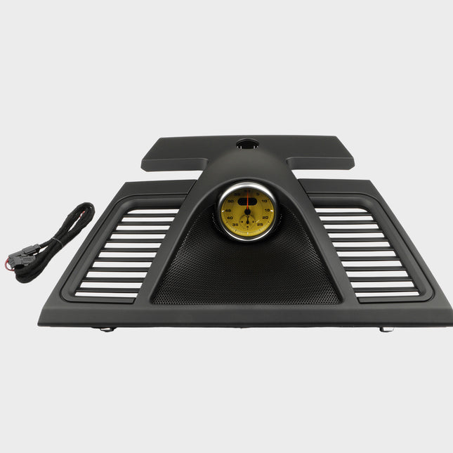 Dashboard Clock Cover for Panamera 2010‑2016, Instrument Panel Trim 97055215101 Upper Black Dash Clock Housing Replacement (Yellow stopwatch)| Jaronx