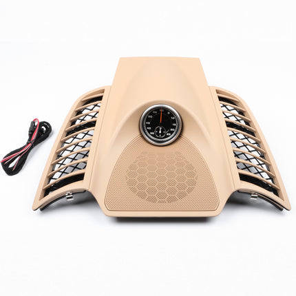 Porsche Cayenne Dashboard Clock Cover (2011-2017) | High-Strength ABS & Iron(Black Beige) | Jaronx