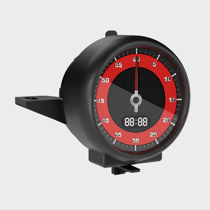 Premium Sport Chrono Timer Package Dashboard black red Clock 