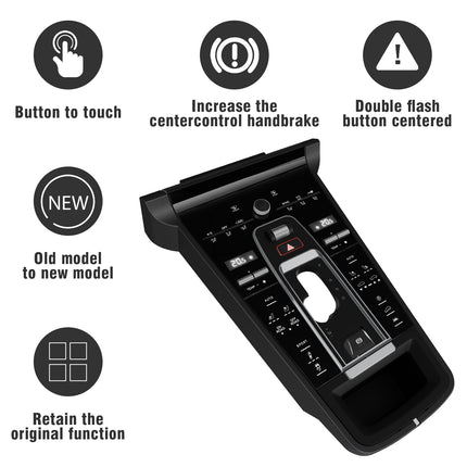 Porsche Cayenne (2010-2017) 92A Center Console Upgrade, Full Touch Screen AC Climate Control Panel & Saddle | Jaronx