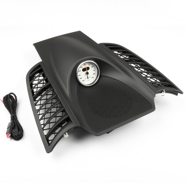 Porsche Cayenne Dashboard Clock Cover (2011-2017) | High-Strength ABS & Iron(Black White) | Jaronx