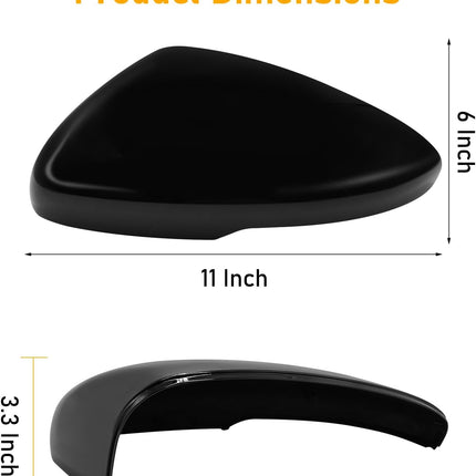 Honda Accord 10th Gen Mirror Caps (2018-2022) - Glossy Black| Jaronx