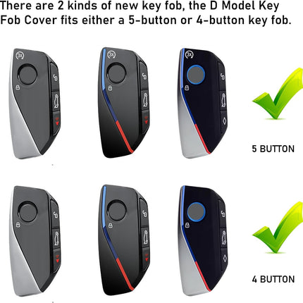 Jaronx Compatible with BMW Key Fob Cover X5 X6 2024/2 3 5 7 X1 X7 iX i7 XM 2023-2025,for BMW Metal Key Holder with Sporty Red Silicone Rubber Remote Key Cover Shell for BMW Key Accessories