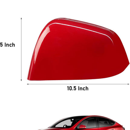 For Tesla Model Y Side Mirror Cover Left Driver Side Replacement | Red | Jaronx