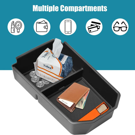 Jaronx Compatible with BMW Center Console Organizer for 5 Series i5 G60 G61 2024, Armrest Storage Box Tray Compatible with BMW 5 Series Accessories i5 Accessories 2024, Center Console Organizer Tray