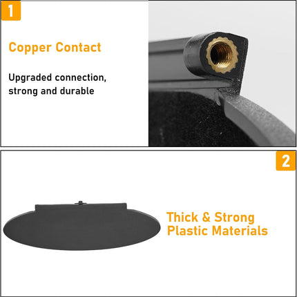 2PCS Black Sun Visor Mirror Cover for Porsche (1996-2010)| Jaronx