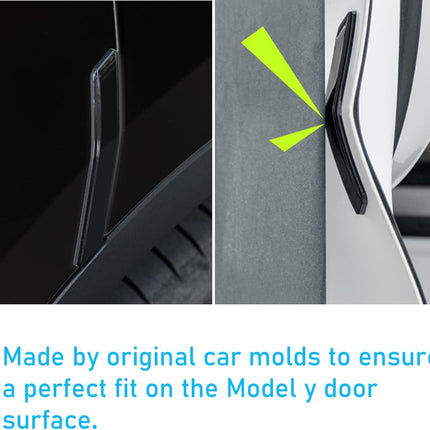 Tesla Model Y Door Edge Guards Protector, 4 Pcs Black | Jaronx