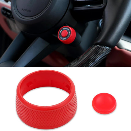For Porsche Cayenne Panamera Macan Taycan Steering Wheel Drive Mode Knob Driving Mode Dial Cover (Sporty Red) | Jaronx
