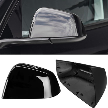 Jaronx Compatible with Tesla Model Y Side Mirror Cover Replacement 2020 2021 2022 2023, Left Driver Side Black Rearview Mirror Cover, Door Wing Mirror Cover Cap for Tesla Model Y Accessories