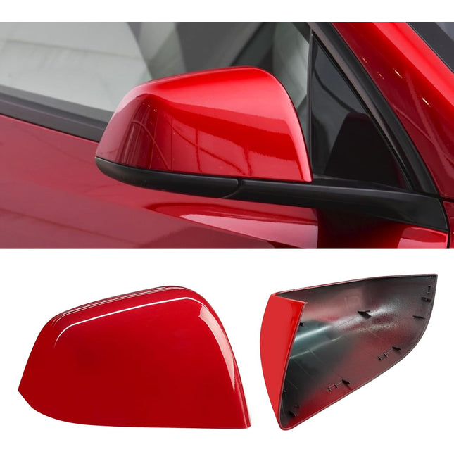 For Tesla Model Y Side Mirror Cover Right Passenger Side Replacement | Red | Jaronx