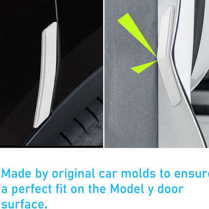 Tesla Model Y Door Edge Guards, 4 Pcs White | Jaronx