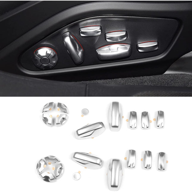 Seat Adjust Button Covers For Porsche Cayenne Panamera 911 Taycan | Jaronx