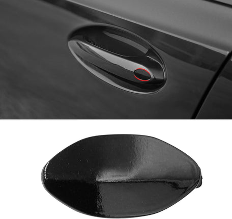 For BMW Door Handle Key Hole Cover 3 5 6 X3 X4 X5 X6 X7 Z4 OEM: 51217489341 51219463547 (Jet Black) | Jaronx
