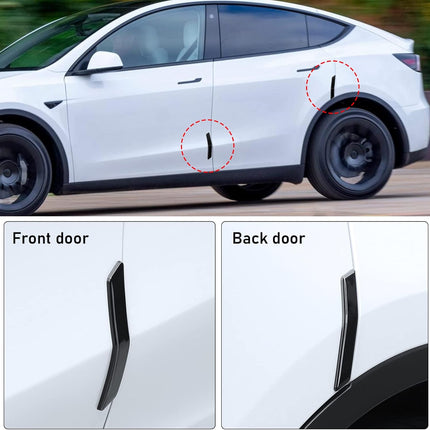 Tesla Model Y Door Edge Guards Protector, 4 Pcs Black | Jaronx