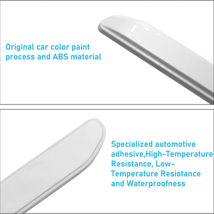 For Tesla Model 3 Door Edge Guards Protector,4 Pcs White| Jaronx