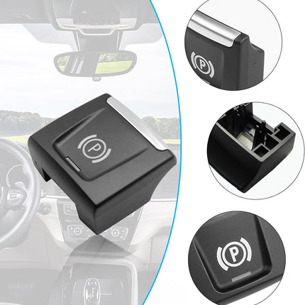 Jaronx Compatible with BMW Parking Brake Button Cover X1 F48 2016-2019/X2 F39 2018-2019/2' F45 F46 2014-2019,Electronic Parking Button P Button Cover Replacement Parking Control Switch Button for BMW