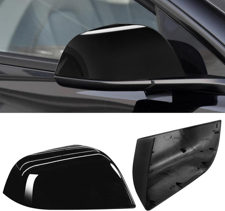 Jaronx Compatible with Tesla Model 3 Side Mirror Cover Replacement 2017 2018 2019 2020 2021 2022 2023, Passenger Side Rear View Mirror Cover, Door Wing Mirror Cover Caps for Model 3 Accessories(Black)
