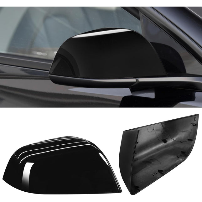 Jaronx Compatible with Tesla Model 3 Side Mirror Cover Replacement 2017 2018 2019 2020 2021 2022 2023, Passenger Side Rear View Mirror Cover, Door Wing Mirror Cover Caps for Model 3 Accessories(Black)